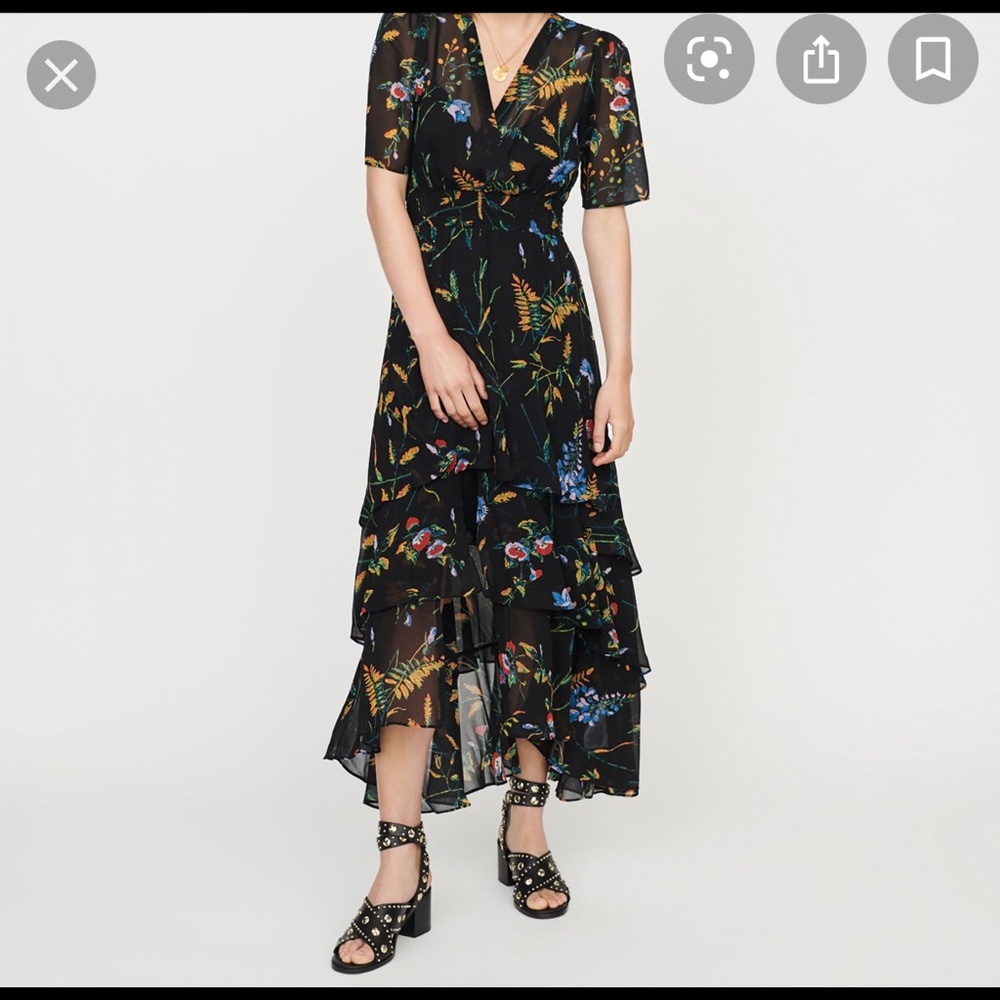 Maje Rose A Volants dress